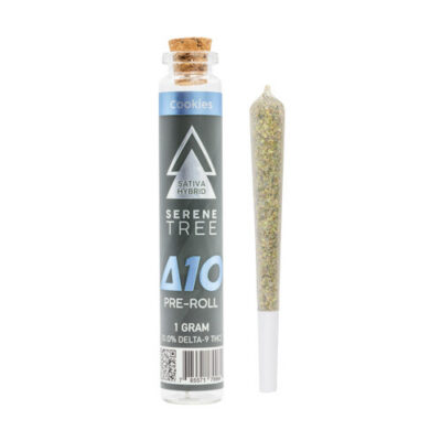 Serene Tree Delta 10 THC Pre Roll - Cookies strain