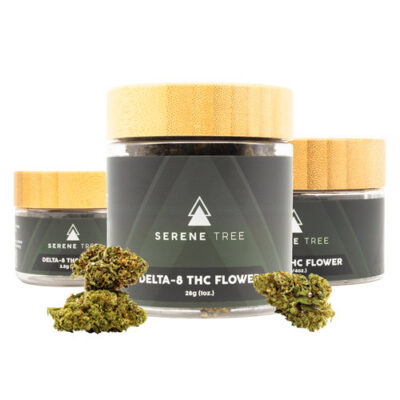 Serene Tree Delta 8 Flower 28 grams THC flower 1oz