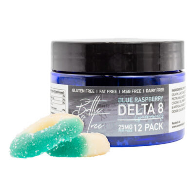 Bottle & Tree Delta 8 Gummies - Blue Raspberry flavor