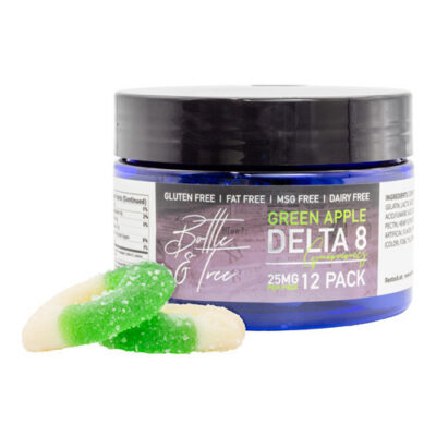 Bottle & Tree Delta 8 Gummies - Green Apple flavor