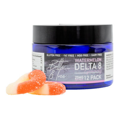 Bottle & Tree Delta 8 Gummies - Watermelon Rings