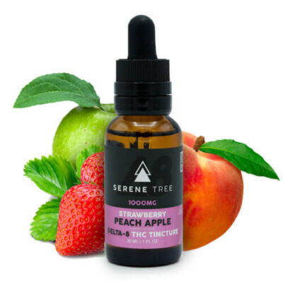 Serene Tree Delta-8 THC Tincture - Strawberry Peach Apple