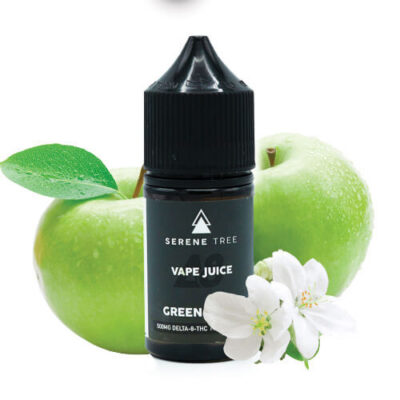 Serene Tree Delta-8 Green Apple Vape Juice 1200mg