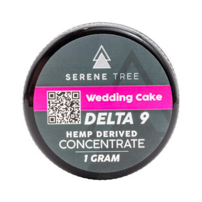 Serene Tree Delta 9 THC Wax Dabs - Wedding Cake strain