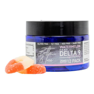 Bottle & Tree Delta-9 THC | Watermelon Rings Delta 9 THC Gummies 300mg