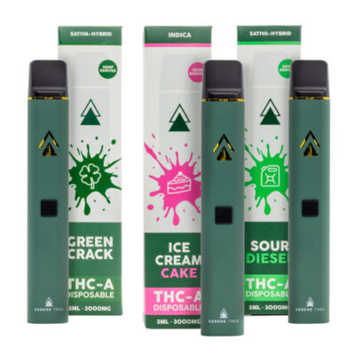 Serene Tree THC-A Disposable Vape Pen - 3000mg All 3 strains