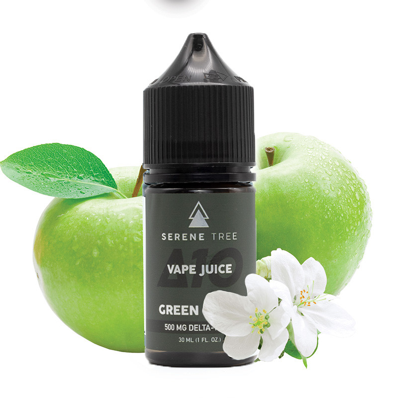 Serene Tree Delta-10 THC vape juice Green Apple flavor