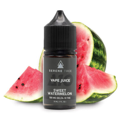 Sweet Watermelon Delta-10 THC vape juice by Serene Tree