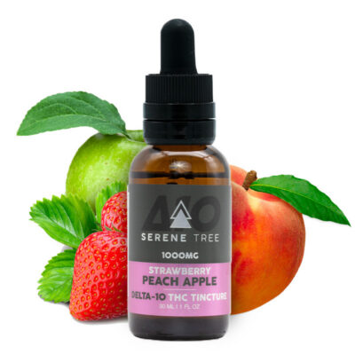 Serene Tree Delta-10 THC tincture Strawberry Peach Apple