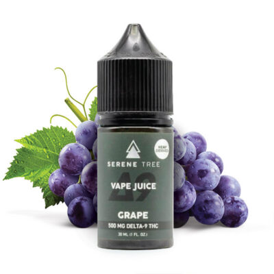 Serene Tree Delta 9 THC vape juice | Grape 1200mg
