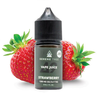 Serene Tree Delta 9 THC vape juice | Strawberry 1200mg