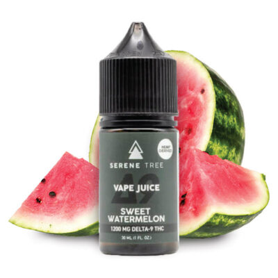 Serene Tree Delta 9 THC vape juice | Sweet Watermelon 1200mg
