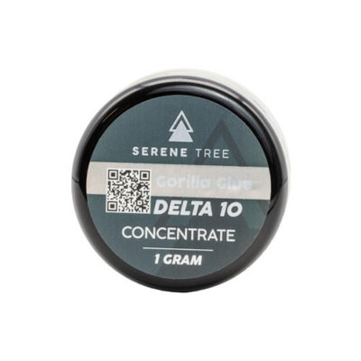 Serene Tree Delta-10 THC wax concentrate | Gorilla Glue strain