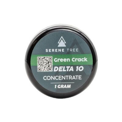 Serene Tree Delta-10 THC wax concentrate | Green Crack strain