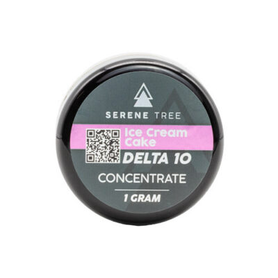 Serene Tree Delta-10 THC wax concentrate | Ice Cream Cake strain