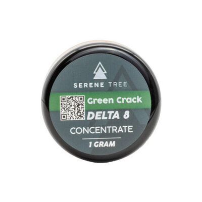 Serene Tree Delta-8 THC wax concentrate | Green Crack strain