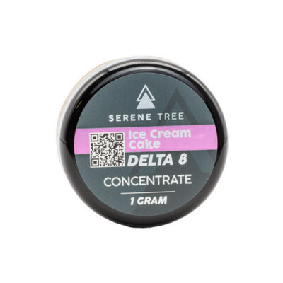 Serene Tree Delta-8 THC wax concentrate | Ice Cream Cake strain