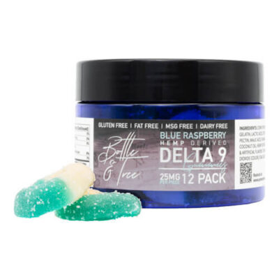 Bottle & Tree Delta-9 THC | Blue Raspberry Delta 9 THC Gummies 300mg