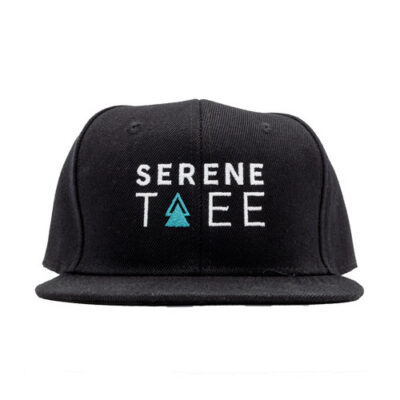 Serene Tree CBD Black Hat - Official Patch w/text - apparel